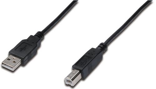 DIGITUS CAVO PROLUNGA USB 2.0 A/B, MASCHIO/MASCHIO 1.8 MT NERO